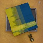 Silk Cotton Sarees Simple – Peacock Blue SAS34689 - Image 6