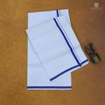 4 Muzham Dhoti - Navy Blue SASD34692