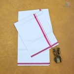 4 Muzham Dhoti - White SASD34693