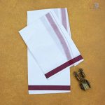 4 Muzham Dhoti - White SASD34694