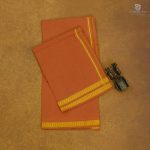 4 Muzham Dhoti - Saffron Orange SASD34705