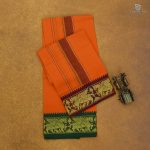 4 Muzham Dhoti - Bright Orange SASD34709