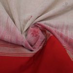 Khadi Cotton Sarees - Off White SASC34728 - Image 3