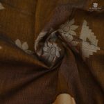 Khadi Cotton Sarees - Bronze Brown SASC34732 - Image 2