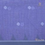 Khadi Cotton Sarees - Misty Blue SASC34733 - Image 3