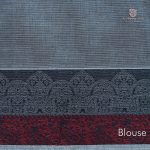 Rich Cotton Saree - Gray SASC34739 - Image 3