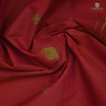 Rich Cotton Saree - Bright Red SASC34740 - Image 2