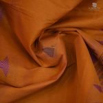 Rich Cotton Saree - Sunset Orange SASC34744 - Image 2