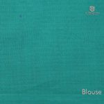 Rich Cotton Saree - Turquoise Blue SASC34745 - Image 3
