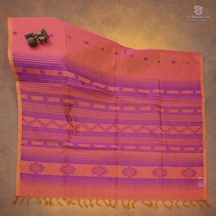 Rich Cotton Saree - Dual Shade Orange SASC34746