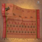 Rich Cotton Saree - Pinkish Orange SASC34752