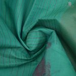 Rich Cotton Saree - Turquoise Green SASC34755 - Image 2