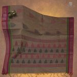 Rich Cotton Saree - Light Brown SASC34760
