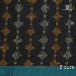 Rich Cotton Saree - Black SASC34761 - Image 3