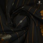 Rich Cotton Saree - Black SASC34761 - Image 2