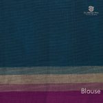 Rich Cotton Saree - Peacock Blue SASC34763 - Image 3