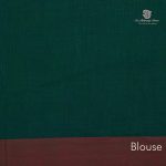 Rich Cotton Saree - Dark Green SASC34766 - Image 3