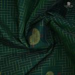 Rich Cotton Saree - Dark Green SASC34766 - Image 2