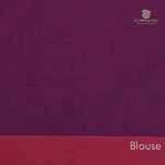 Rich Cotton Saree - Burgundy SASC34767 - Image 3