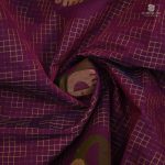 Rich Cotton Saree - Burgundy SASC34767 - Image 2