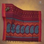 Rich Cotton Saree - Dark Maroon SASC34769