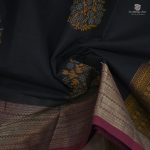 Rich Cotton Saree - Black SASC34771 - Image 2