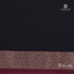 Rich Cotton Saree - Dark Brown SASC34774 - Image 3