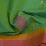 Rich Cotton Saree - Dual Shade Pastel Green SASC34775 - Image 2