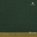 Rich Cotton Saree -  Dark Green SASC34777 - Image 3