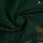 Rich Cotton Saree -  Dark Green SASC34777 - Image 2