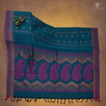 Rich Cotton Saree - Peacock Blue SASC34784