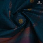Rich Cotton Saree - Peacock Blue SASC34784 - Image 2