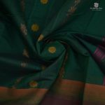 Rich Cotton Saree - Emerald Green SASC34785 - Image 2