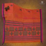 Rich Cotton Saree - Dual Shade Orange SASC34788