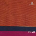 Rich Cotton Saree - Dual Shade Orange SASC34788 - Image 3