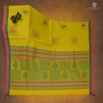 Rich Cotton Saree - Bright Yellow SASC34789