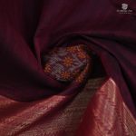 Rich Cotton Saree - Dark Brown SASC34793 - Image 2