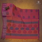 Rich Cotton Saree - Pinkish Orange SASC34794