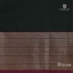 Rich Cotton Saree - Bottle Green SASC34795 - Image 3