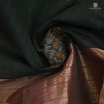 Rich Cotton Saree - Bottle Green SASC34795 - Image 2