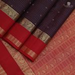 Pure Silk Sarees - Dark Brown SASPS34796 - Image 3