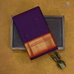 Pure Silk Sarees - Dark Purple SASPS34822 - Image 6