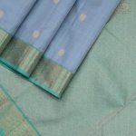 Pure Silk Sarees - Silver Gray SASPS34830 - Image 3