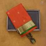 Pure Silk Sarees - Bright Orange SASPS34840 - Image 6