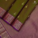 Pure Silk Sarees - Dual Shade Pickle Green SASPS34883 - Image 3