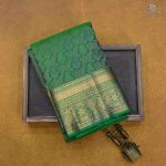 Pure Silk Sarees - Dark Green SASPS34885 - Image 6