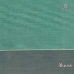 Rich Cotton Saree - Turquoise Blue SASC34942 - Image 3