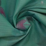 Rich Cotton Saree - Turquoise Blue SASC34942 - Image 2