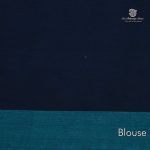 Rich Cotton Saree - Navy Blue SASC34943 - Image 3