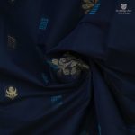 Rich Cotton Saree - Navy Blue SASC34943 - Image 2
